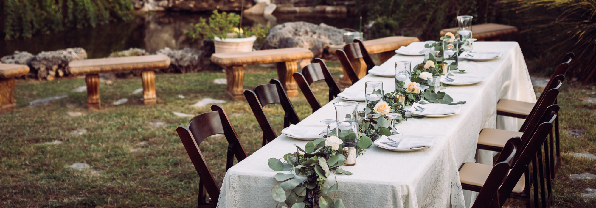 outdoor table setting