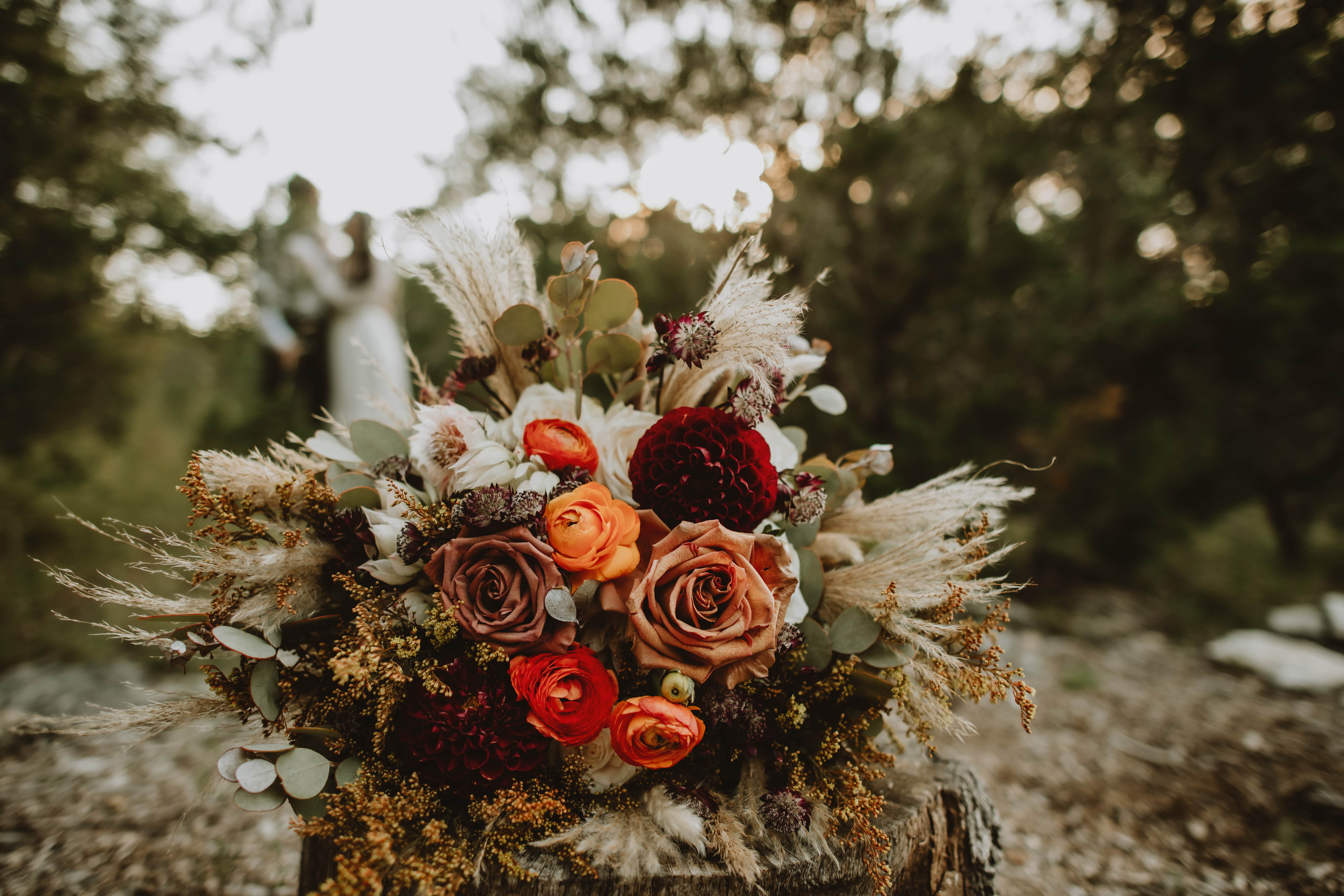 large wedding bouquet